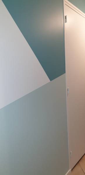 PEINTURE MURALE GEOMETRIQUE