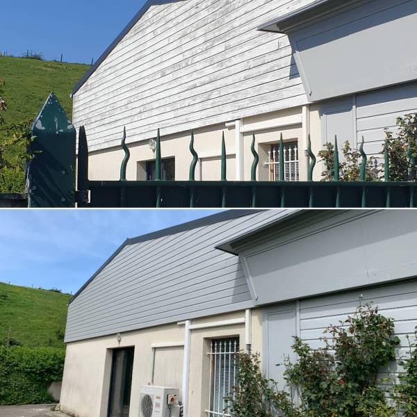 Entreprise de peinture pour la rénovation du clin extérieur à Veules Les Roses, proche de Dieppe, en Normandie